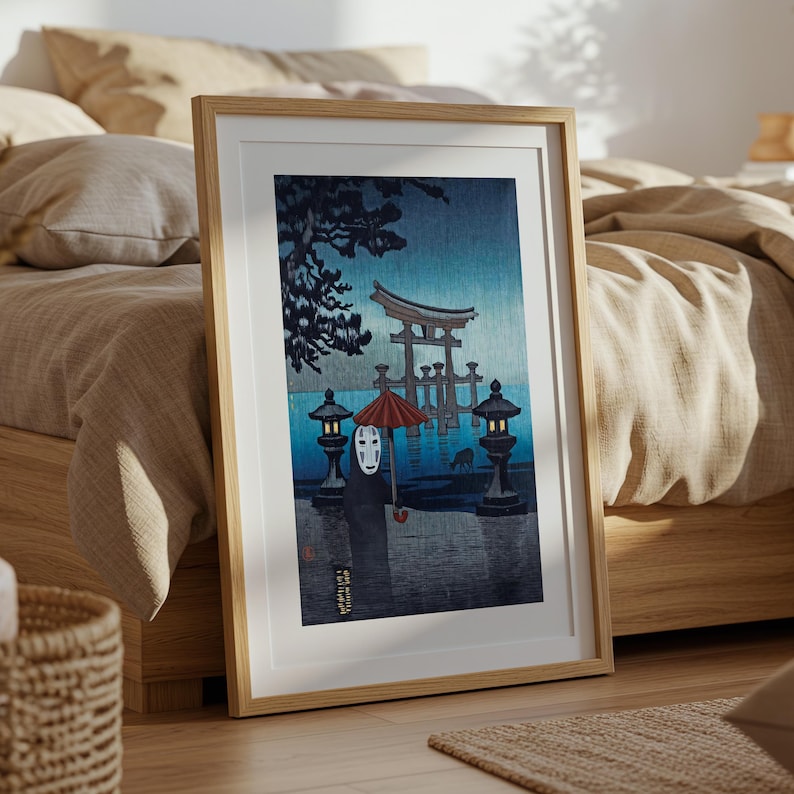 Spirited Away (2001), Studio Ghibli Ukiyo-e Poster, Anime Art Prints, Vintage Retro Movie Print image 5