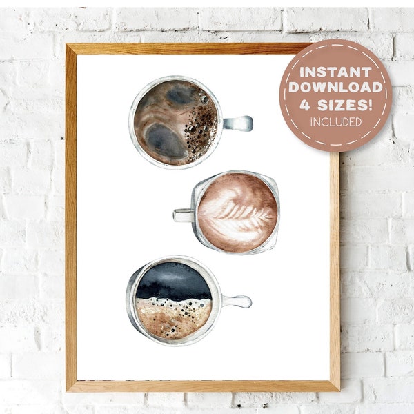 Coffee Ring Art Etsy