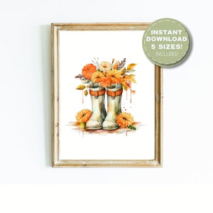 fall neutral prints | boho art print | vintage wall art | printable wall art | fall wall art | fall decorations for home | digital download