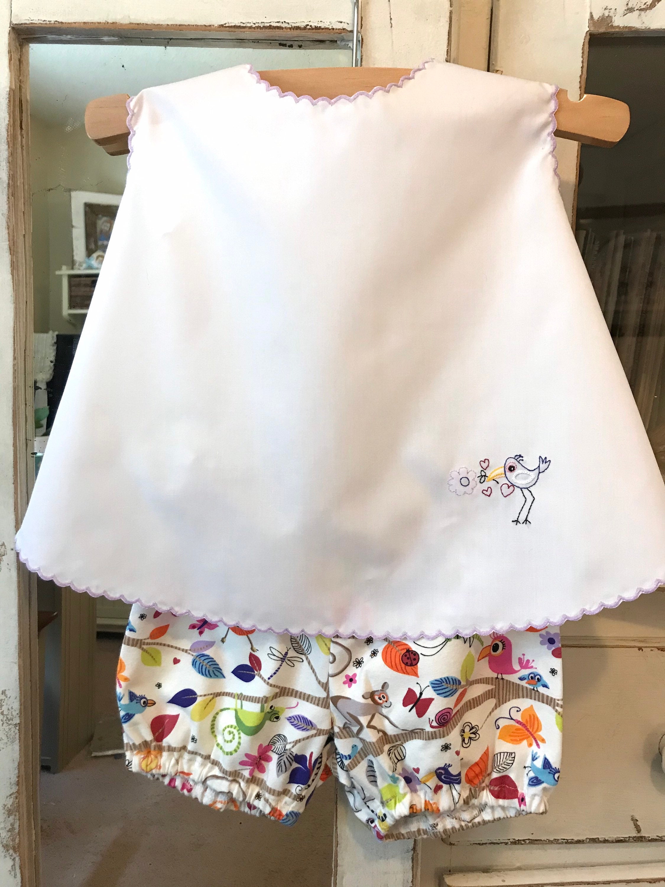 9 12 Mo Baby Girl Diaper Shirt and Bloomer Set - Etsy