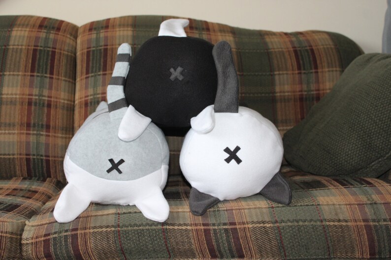 Neko Atsume inspired Log Pillow Etsy