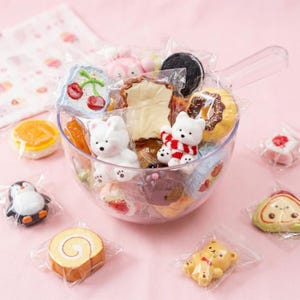 Squishies Lucky Scoop Mystery Bundle | Squishy Toys Surprise Scoop | Stress relief | Random Cute Kawaii Fidget Toys | Self Care Gift