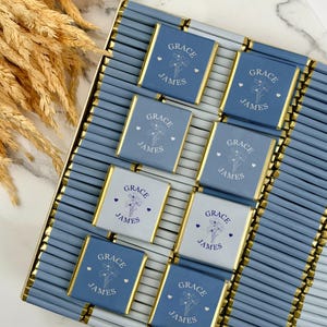 50 pezzi di bomboniere di lusso per matrimoni, cioccolatini personalizzati, decorazioni per tavoli nuziali