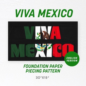 Viva Mexico FPP-Muster (digitales PDF) – Englische Version