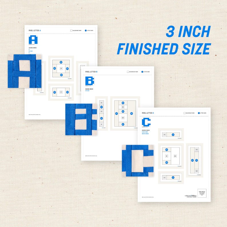 Pixel Font FPP | 3 Inch Alphabet Numbers (digital Download) - Etsy