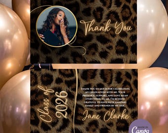 Graduation Thank You Card: Grad Party Thank You, Thanks You Cards, Thankyou Card, Barcode Grad Invite, College Fund Card, Grad Announcement