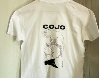 Normal geschnittenes T-Shirt aus 190 g Baumwolle – Geschenkidee für Manga-Fans – Jujutsu Kaisen Design – Lässiges T-Shirt – Outfit für Manga-Liebhaber