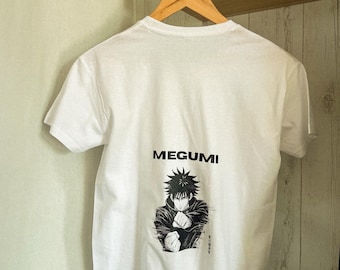 Normal geschnittenes T-Shirt aus 190 g Baumwolle – Geschenkidee für Manga-Fans – Jujutsu Kaisen Design – Lässiges T-Shirt – Outfit für Manga-Liebhaber