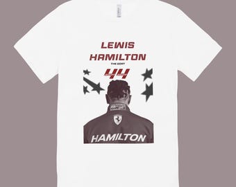 Regular Fit T-Shirt aus 190 g Baumwolle – Geschenkidee für Ferrari-Fans – Lässiges Shirt – Witziges Zitat von Lewis Hamilton