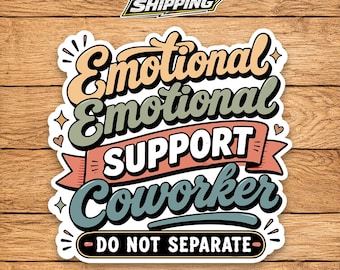 Do Not Separate Coworkers Sticker, Funny Workplace Decal, Office Best Friend Sticker, Work Friend Gift, Employee Humor Vinyl