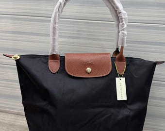 Sac unisexe Longchamp Le Pliage grand format noir