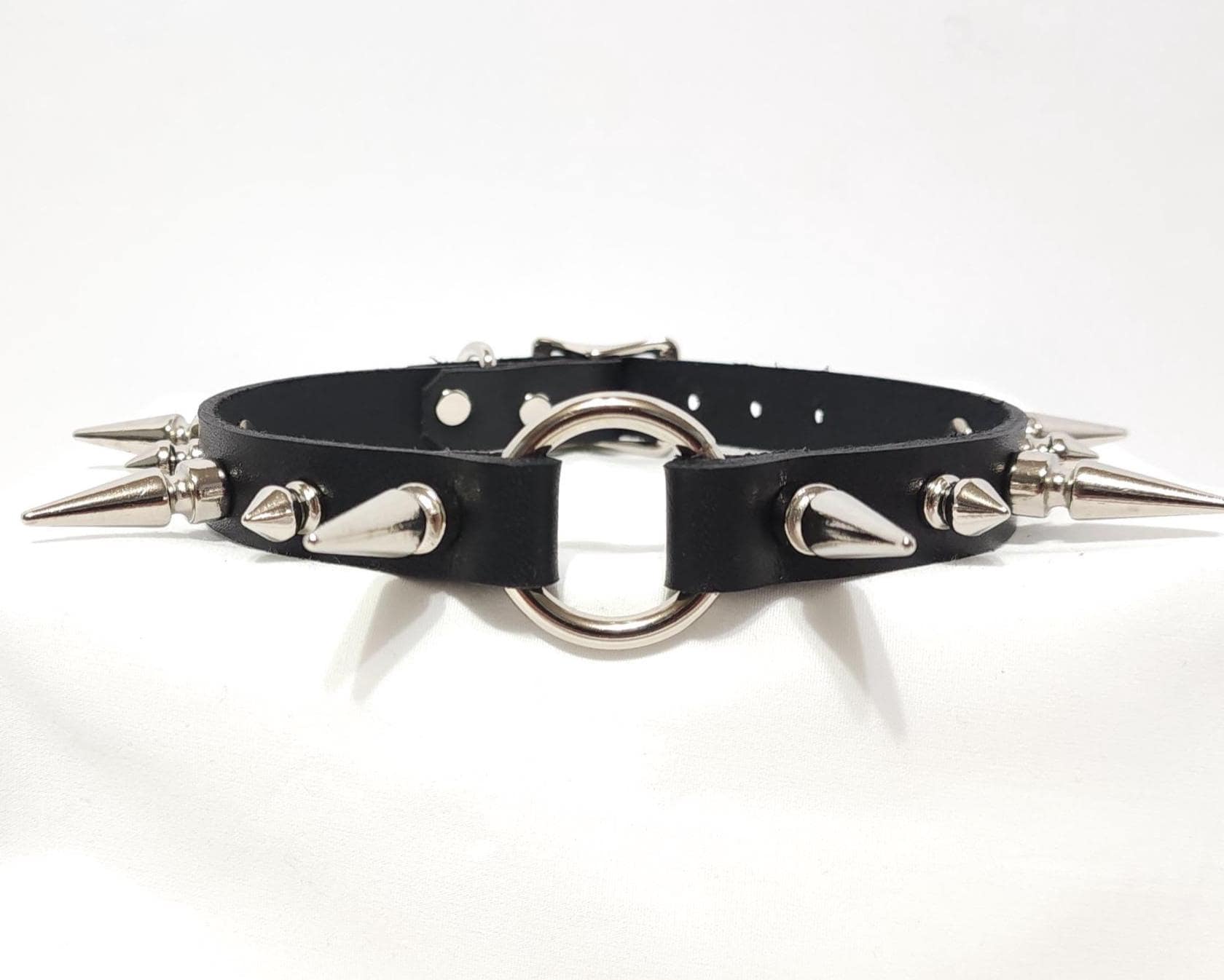 Wide Leather Choker - Etsy