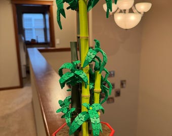 Planta de bambú articulada – Decoración de escritorio flexible impresa en 3D / Estilo jardín zen / Decoración de oficina única / Idea de regalo / 3D LayerLab
