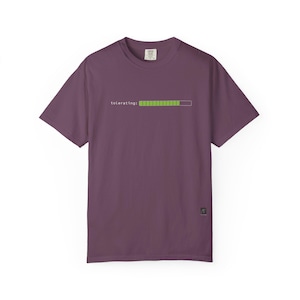 Tolerating Progress Bar T-Shirt | Minimalist Relationship Tee | Modern Valentine Shirt | Deadpan Love Quote | Aura Form