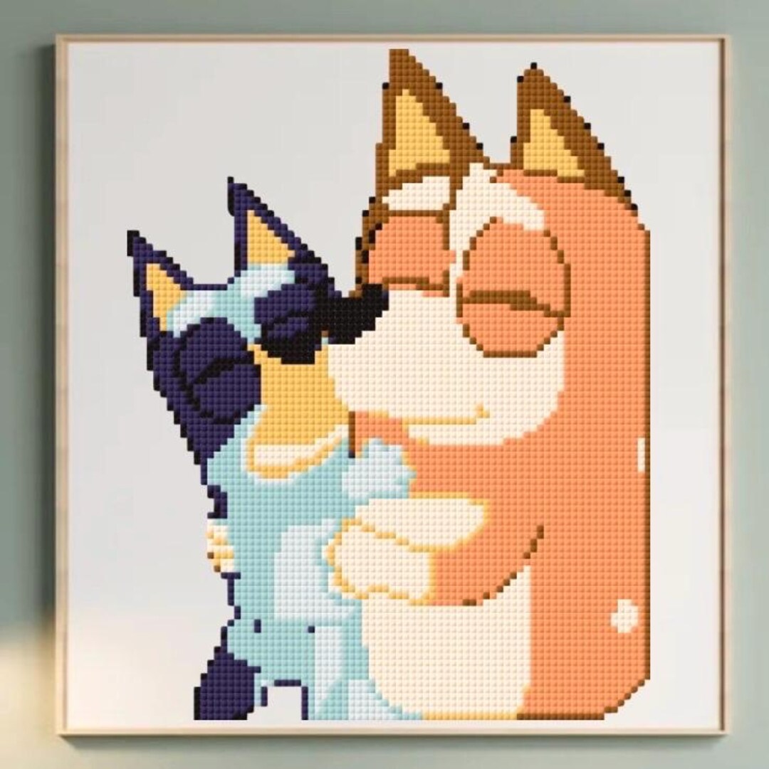 Bluey Crossroads Pattern Bluey Cross Stitch Pattern PDF, Nursery Decor, Home Decor, Instant ...