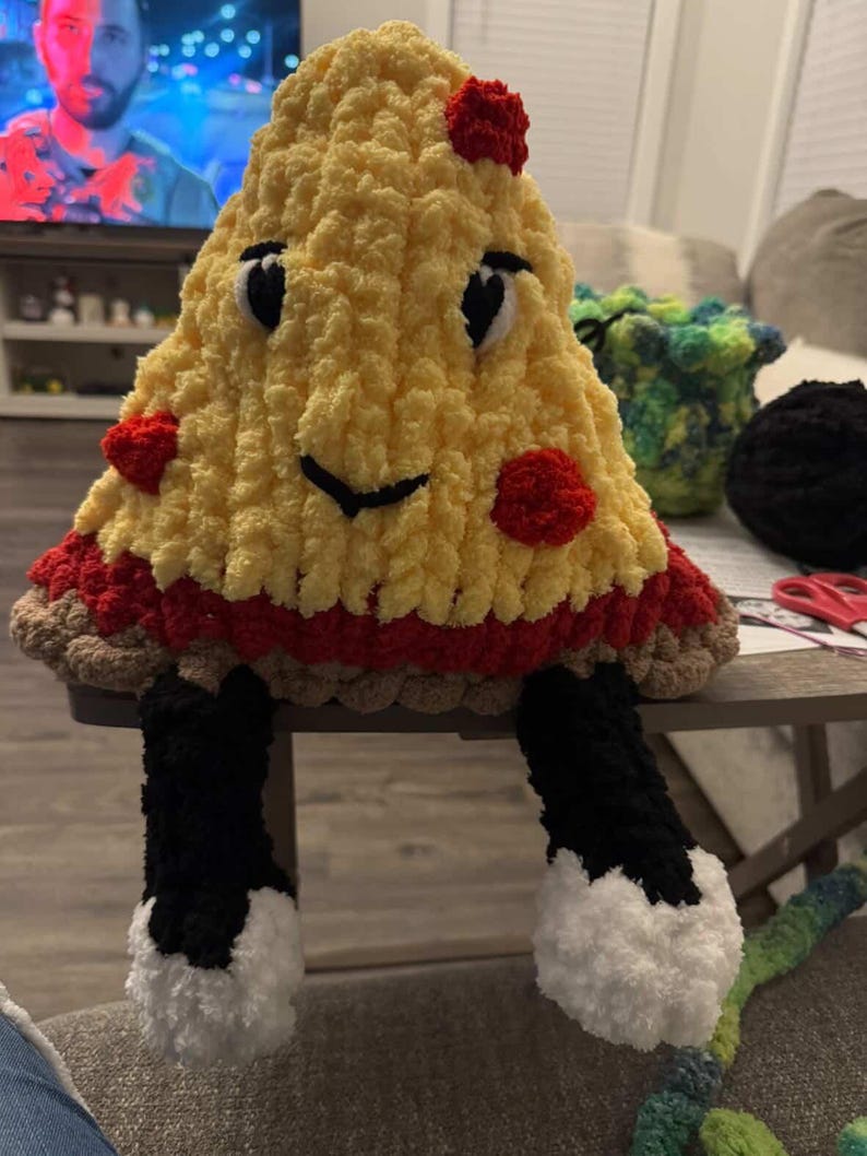 Millie and Mollie Watermelon Plush Pattern | Beginner Knit, Pizza ...