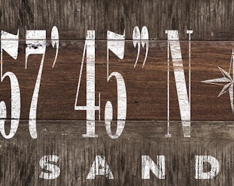Custom 36 x 12 Coordinate Sign - Reserved for Charlet - Sand Key