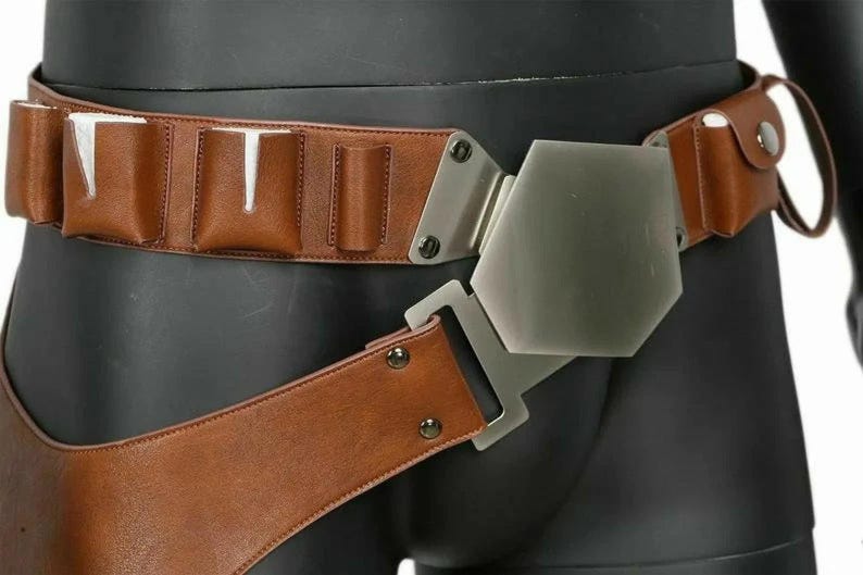 Han Solo riem met holster cosplay kostuum leren rekwisieten voor Halloween afbeelding 2