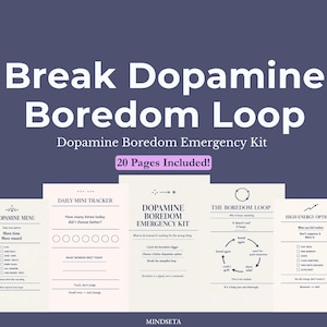 Dopamin Menüsystem Für Langeweile Und Autopilot Doomscrolling A4 Pdf Printable Digital | Fokus-Reset-Protoll & Blättern-Loop-Breaker