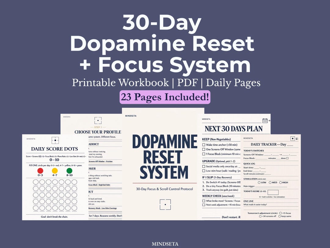 30-day Digital Detox | Screen Time Tracker + Phone Addiction Reset ...