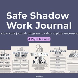 Shadow Work Journal Printable | Guided Reflection, Somatic Grounding (PDF Download)