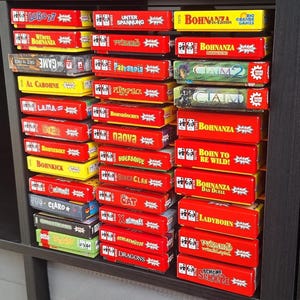 Ikea Hack Kallax Brettspiel Organizer | Kleines Modulares System für Kartenspiele (z.B. Amigo) | Regal Einsatz Spielelagerung | Spiele-Set