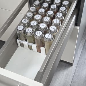 CITRONHAJ 10cl Gewürz-Organizer | Schubladeneinsatz kompatibel mit Ostmann & GULDFISK | Modularer Halter | Ordnungssystem Küche / Hobby
