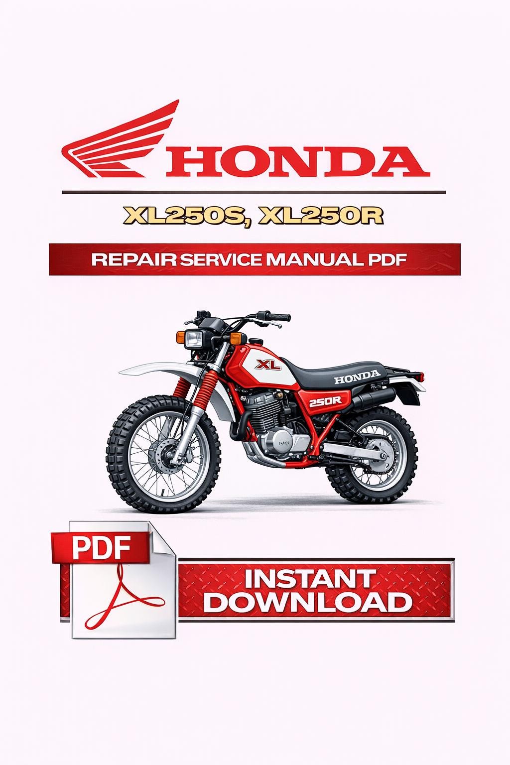 Manual de servicio y reparación de Honda XL250S, XL250R en PDF