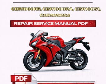 PDF Honda CBR1000RR, CBR1000RA, CBR1000S1, CBR1000S2 Repair Service Manual