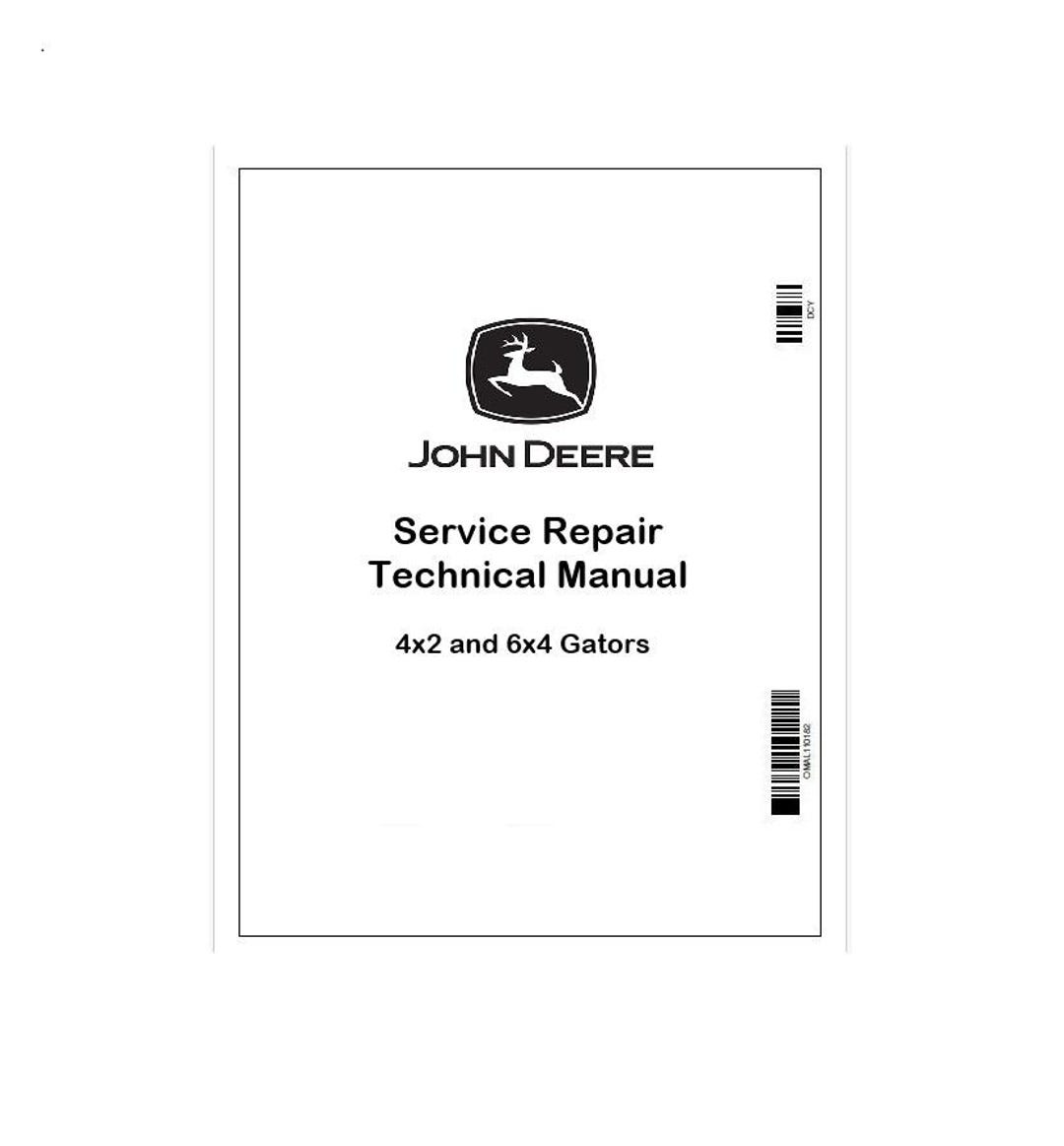 Gators Pdf John Deere 4x2 and 6x4 Gators Pdf Technical Manual TM1518 - Etsy