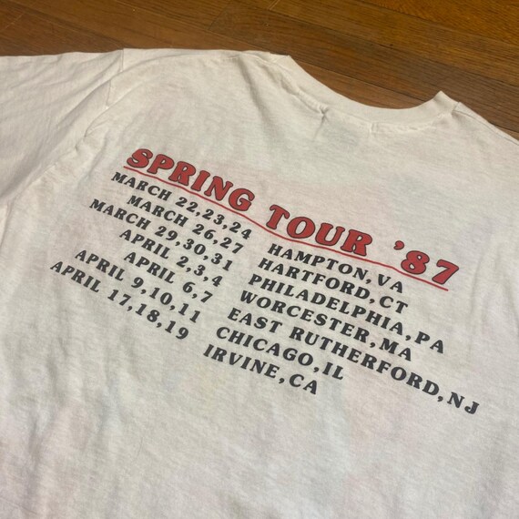 Vintage 1987 Grateful Dead Spring Tour T-Shirt Hanes M Perez Skeleton Eagle USA View 6