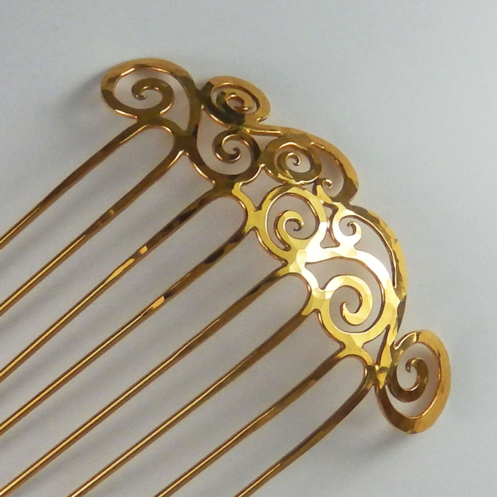Brass hair comb deals