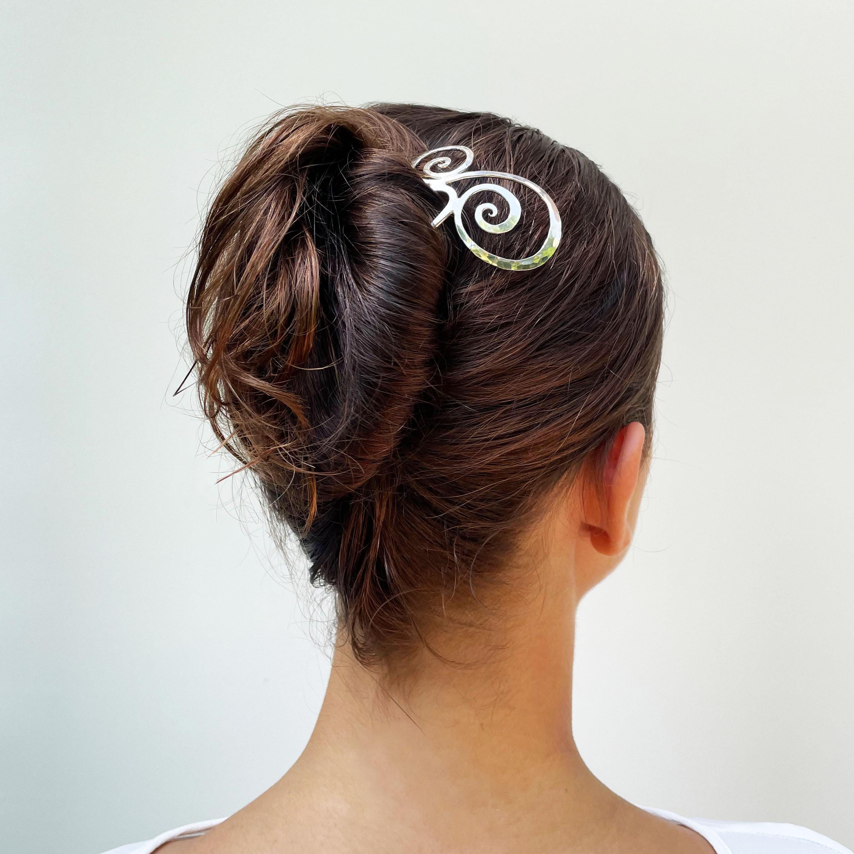 Lurrose Metall-Haarstab Golden – Ca. 14,8 Cm, Mit Lollipop-Design Für Hochsteckfrisuren