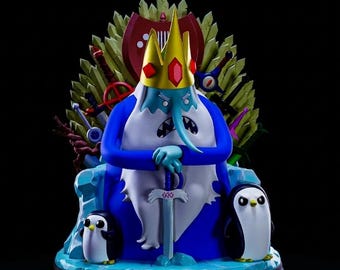 Adventure Time Ice King Action Figure – 3D Printed Resin – Hand Painted – 1/8 Scale