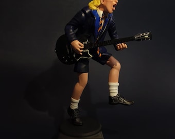 AC/DC Angus Young Action Figure – High Quality Resin Print – Hand Painted