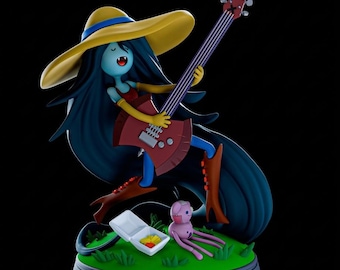 Marceline - Adventure Time - 25cm Hand-Painted Resin Action Figure