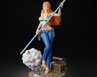 Nami One Piece Action Figure - 1/8 Scale - Hand-painted Resin - 1/8