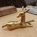 Resting Brass Deer Figurine ~ Deer Figurine ~ Brass Doe Figurine ~ Brass Deer Figurine ~ Resting Brass Doe Figurine