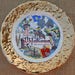 Oklahoma State Souvenir Plate ~ Mid Century Collectors Plate ~ 22K Gold 9" Plate by Crown O Gold Made in USA