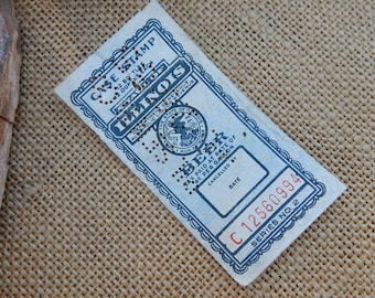 Case Stamp  /  Beer Tax Case Stamp  /  State of Illinois Dept of Revenue Liquor Tax Case Stamp  /  4 Cents Gallon Beer Tax