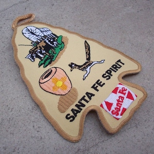 Santa Fe Spirit Patch  ~  New Old Stock Santa Fe Spirit Patch  ~  Santa Fe Spirit Embroidered Iron on Patch  ~  New Mexico Souvenir Patch
