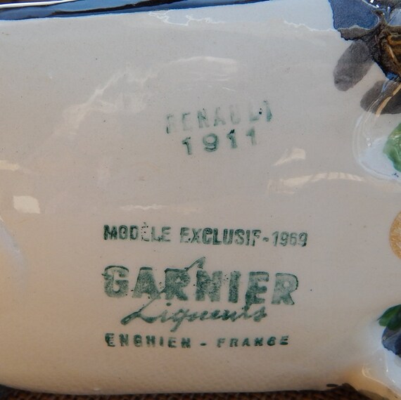 1969 Garnier Decanter (EMPTY) / Garnier Creme De Menthe Decanter