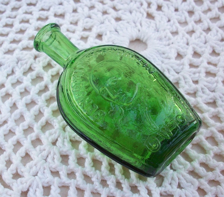 Wheaton Bitters Bottle Miniature Green Wheaton Benjamin