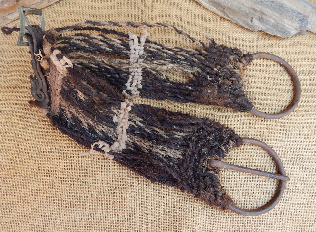 Genuine Antique Handmade Horse Hair Saddle Cinch / Rustic Etsy