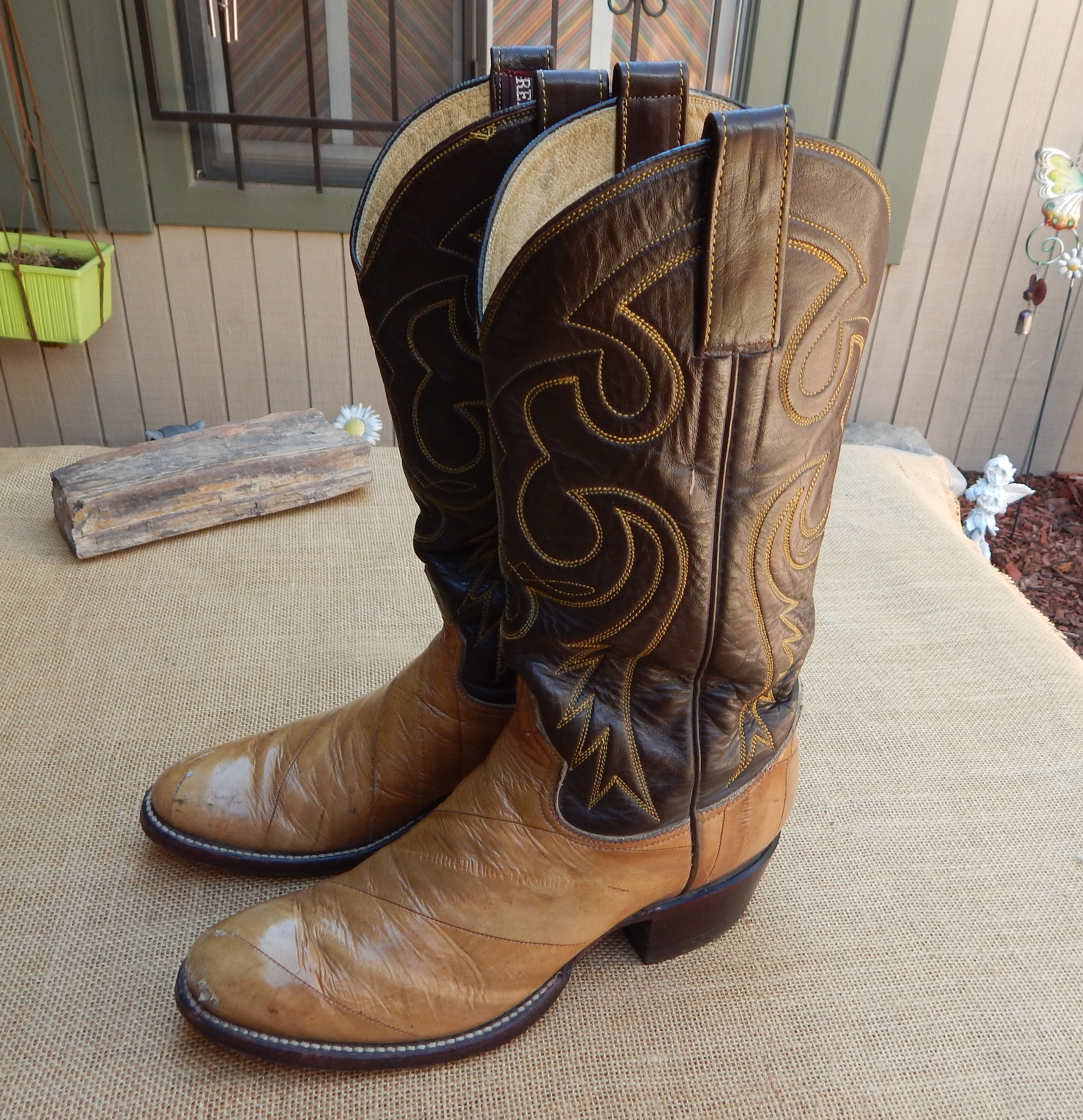 Botas de piel de anguila hot sale