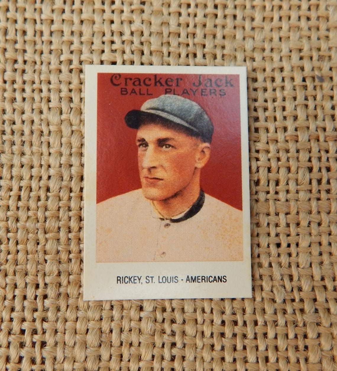 Cracker Jack Ball Players Miniature Baseball Card / RICKEY Etsy