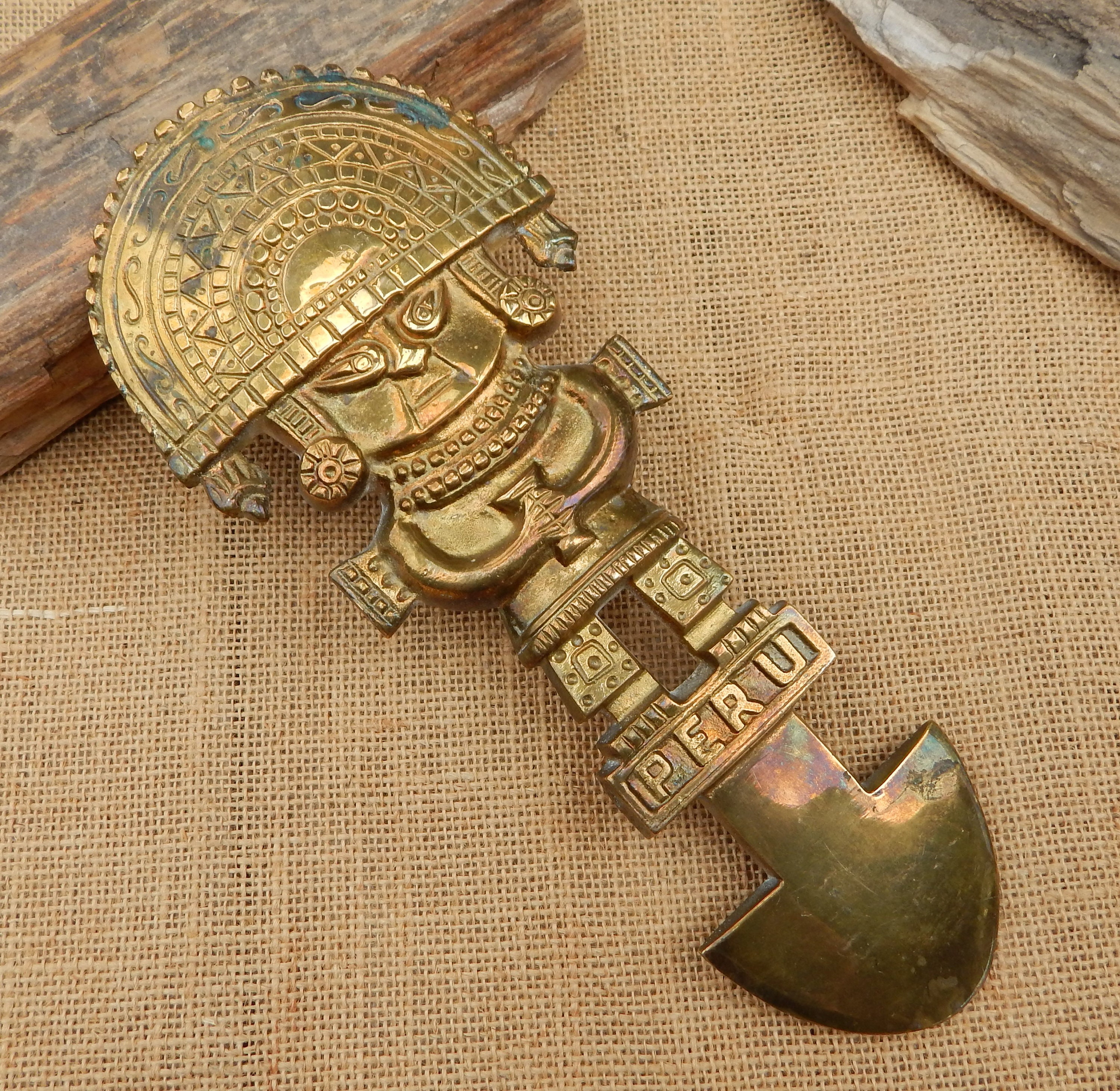 Brass Peru Tumi / Brass Inca God Tumi / Brass Deity - España