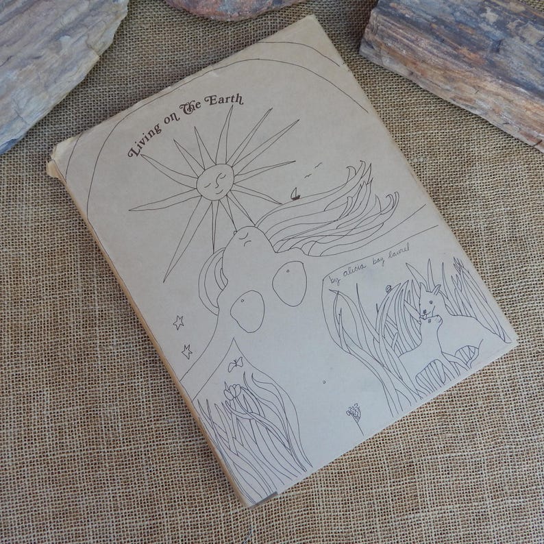 Living On The Earth by Alicia Bay Laurel ~ 1971 HARDCOVER Book ~ Copyright 1970 by Alicia Bay Laurel ~ Off The Grid ~ Natural Life Bild 1