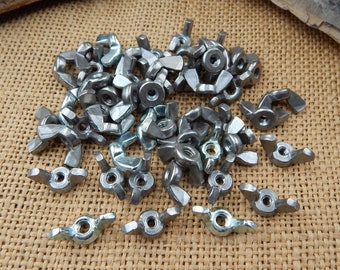 50 Wing Nuts  /  50 Metal 7/8" Wing Nuts  /  Steam Punk Jewelry Supply  /  Found Object Art Supply  /  Altered Art Supply  /  Wing Nut Bees