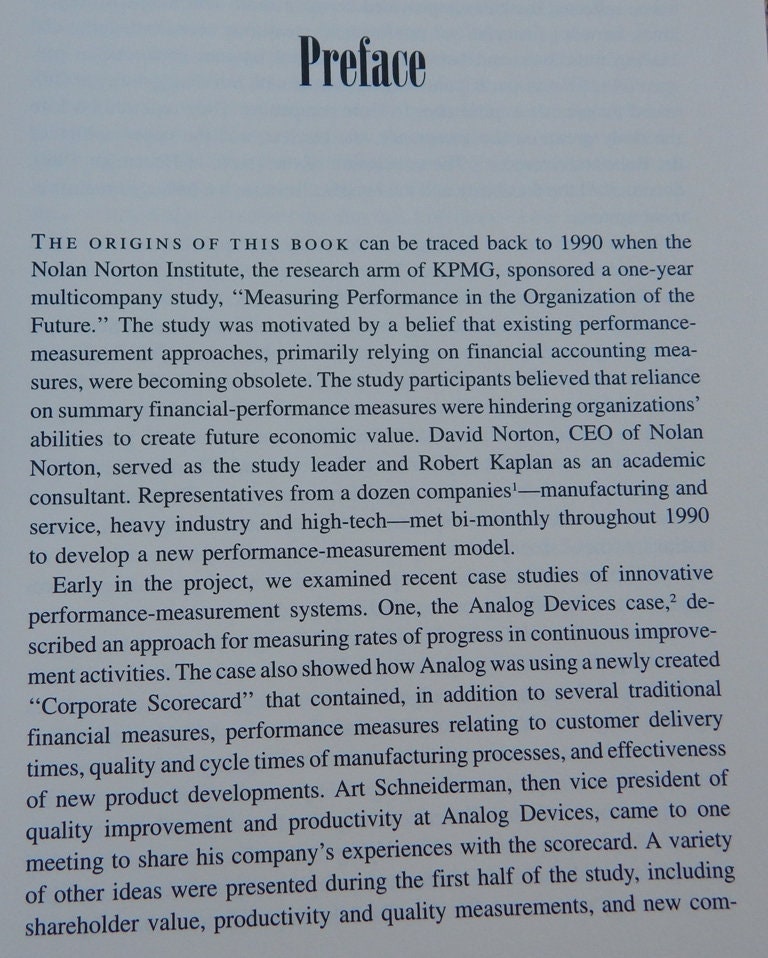 The Balanced Scorecard / Robert S. Kaplan and David P. Norton ...
